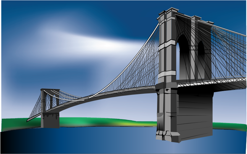Brooklyn Bridge - Bridge Structure In Building, Hd Png Download