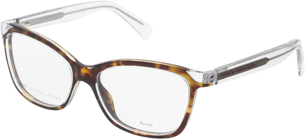 Brown And White Eyeglasses