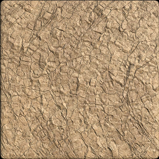 Brown Square With Crumpled Paper Texture