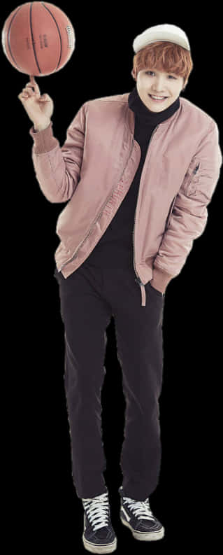 A Person In A Pink Jacket