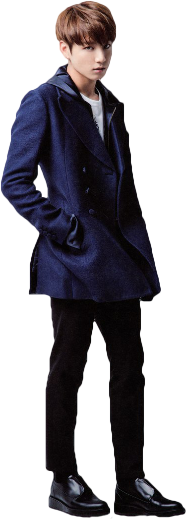 A Man In A Blue Suit