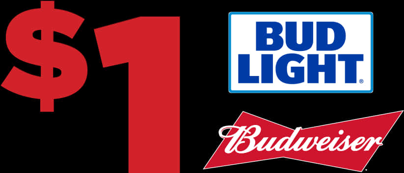 A Number One And Budweiser Logo