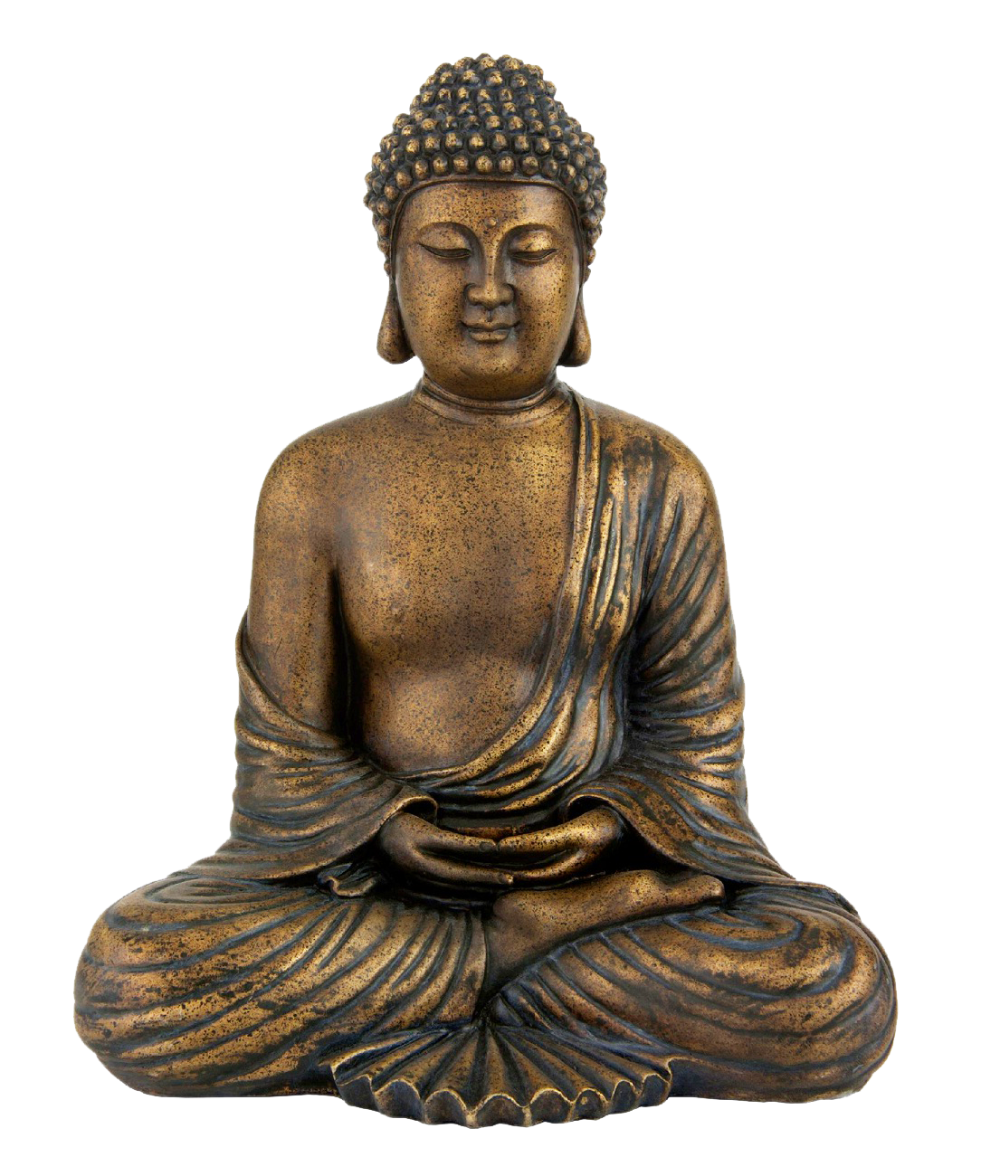 A Statue Of A Seated Buddha