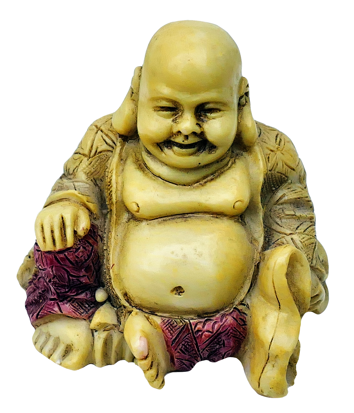 A Statue Of A Smiling Buddha