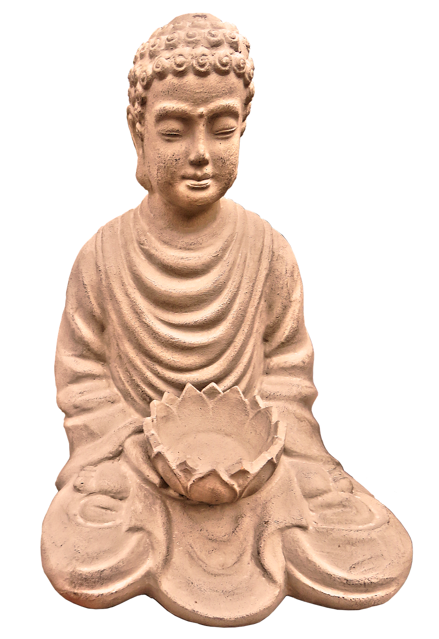 A Statue Of A Person Holding A Bowl