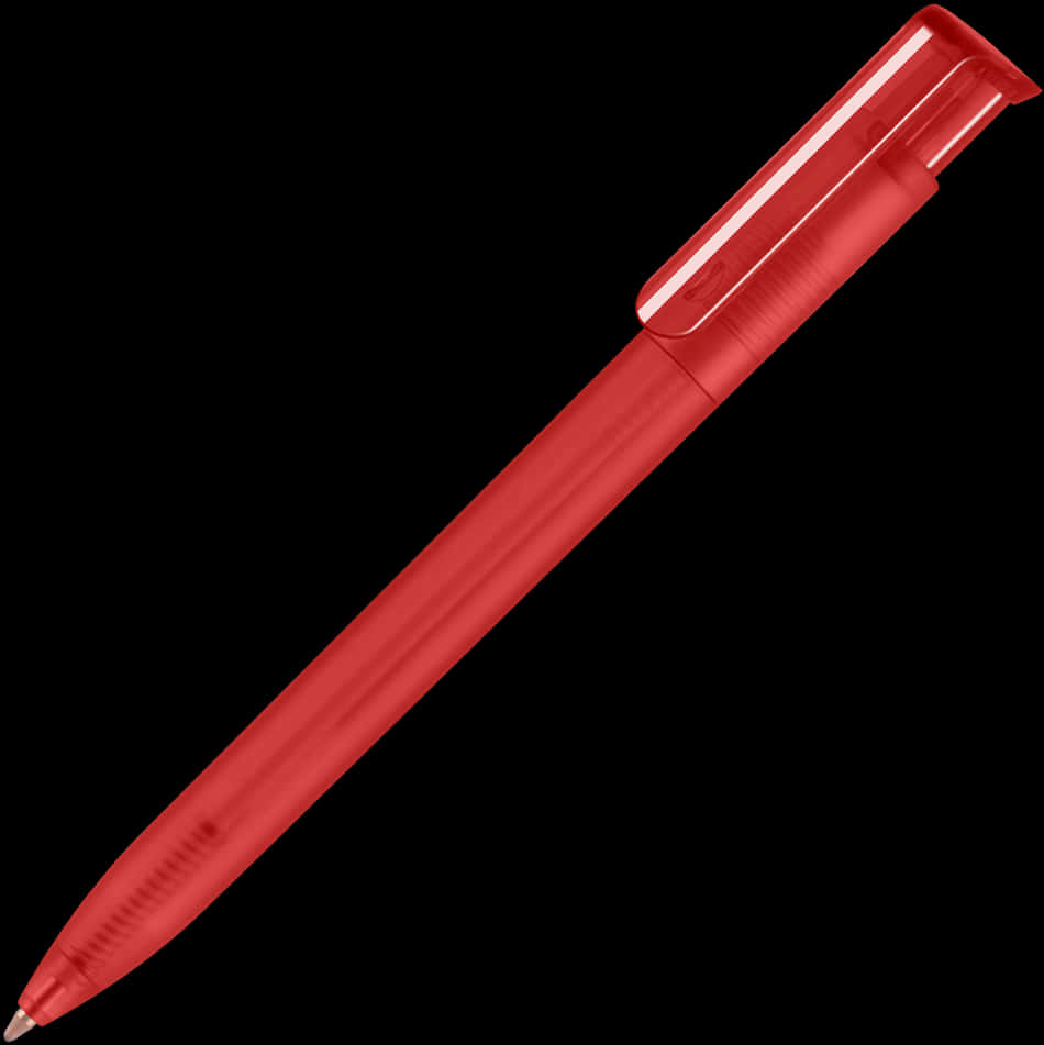 A Red Pen With A Cap