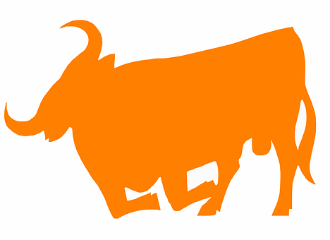 An Orange Bull With Horns