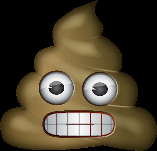 Appalled Poop Emoji