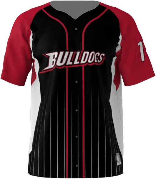 A Black And Red Baseball Jersey