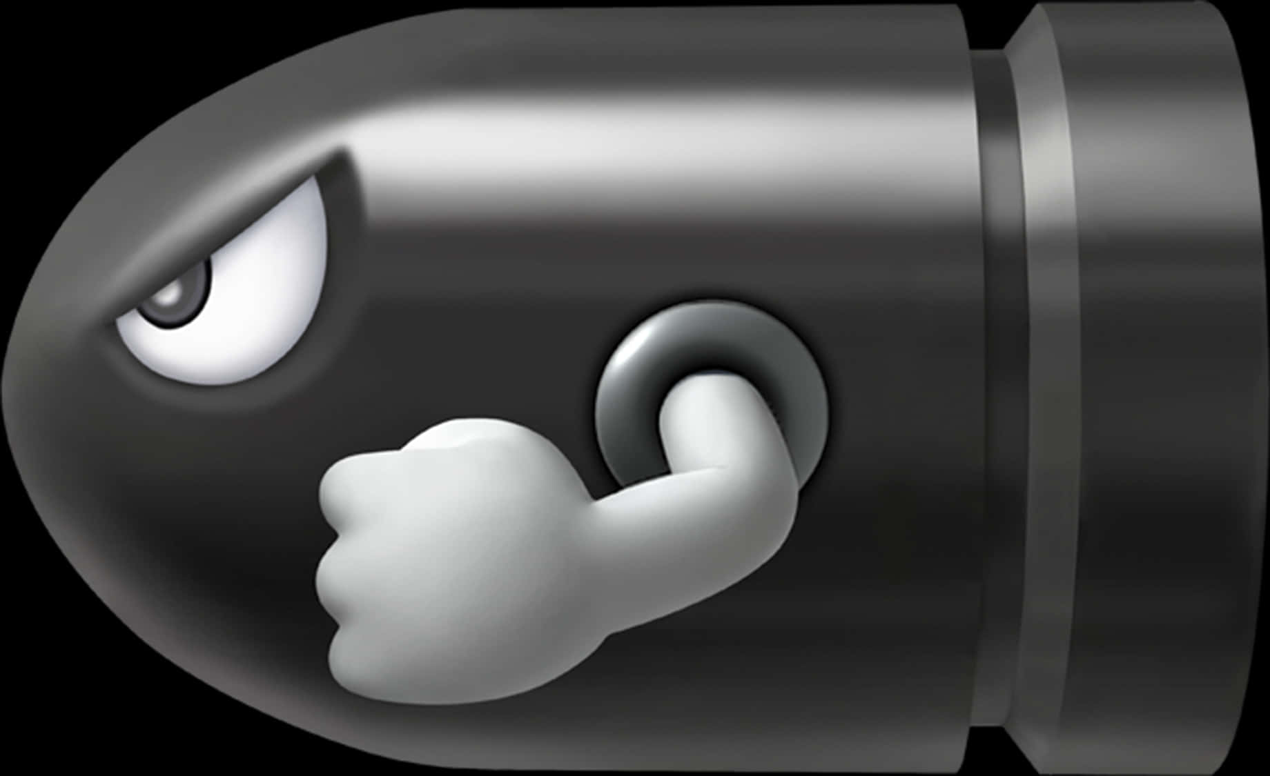 A Cartoon Character With A Hand On A Round Object