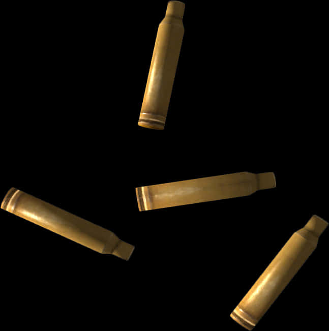 A Group Of Bullets On A Black Background