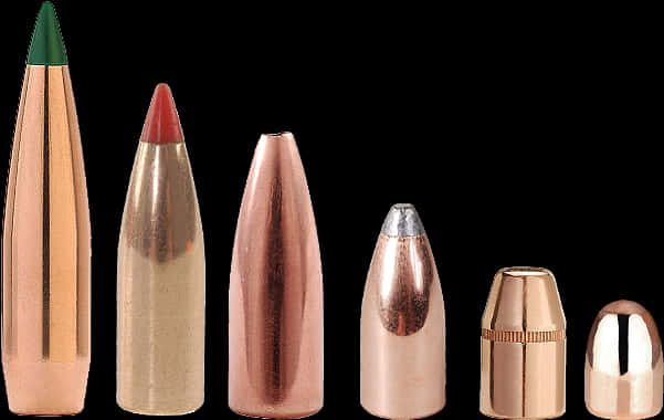 Several Different Types Of Bullets