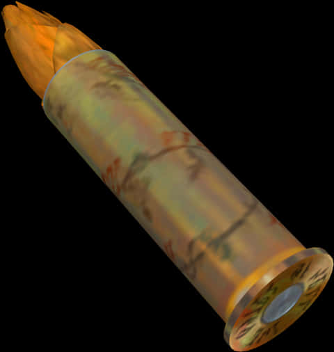 A Bullet With A Yellow Object On It