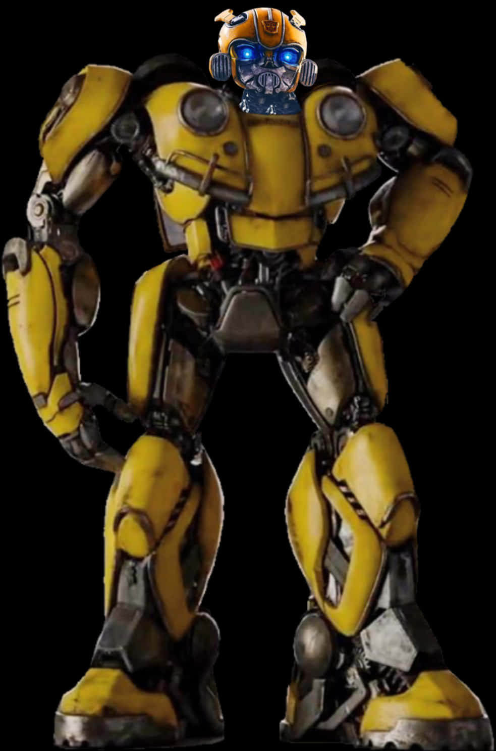 A Yellow Robot With Arms And Legs