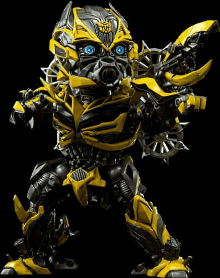 A Yellow And Black Toy