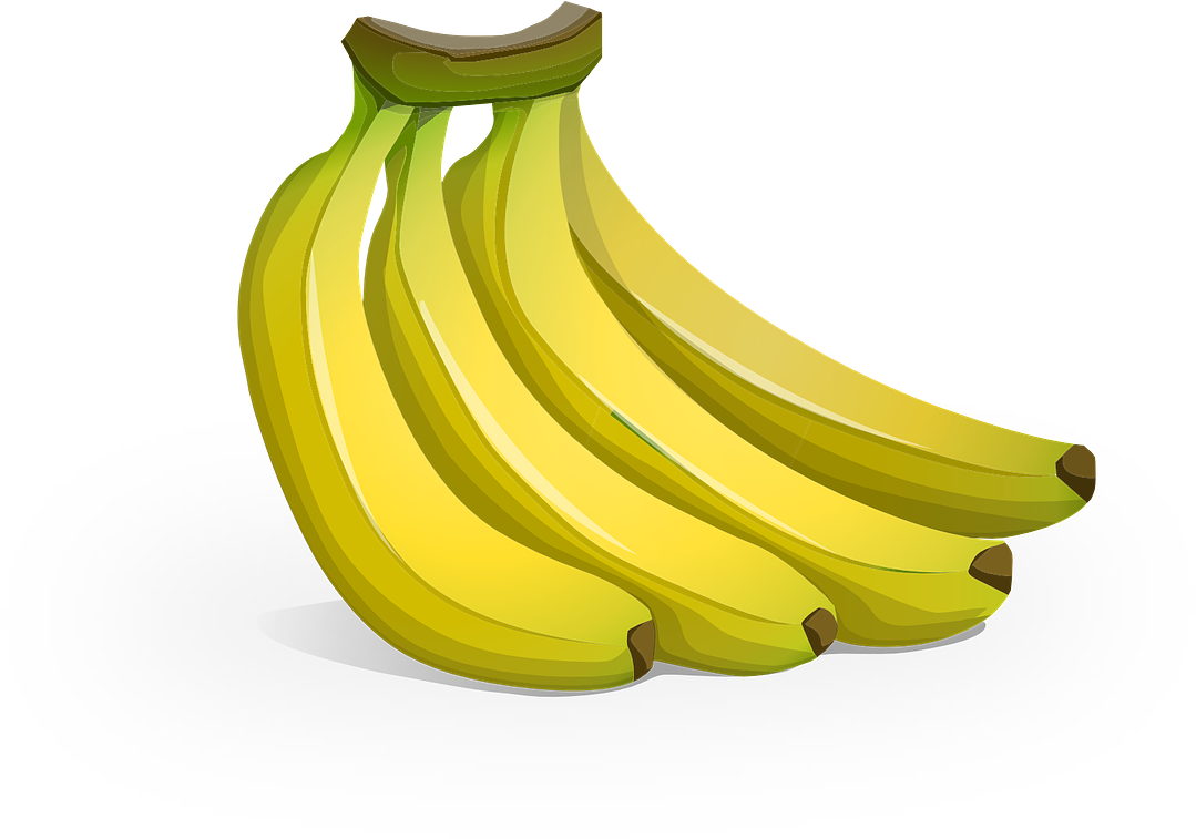 A Bunch Of Bananas On A Black Background
