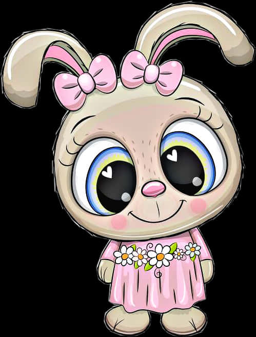 Bunny Ears Clipart Drawn - Cute Birthday Girl Animated, Hd Png Download