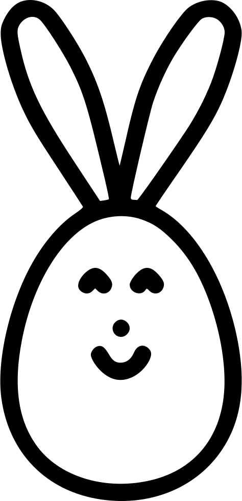 A Black And White Image Of A Bunny