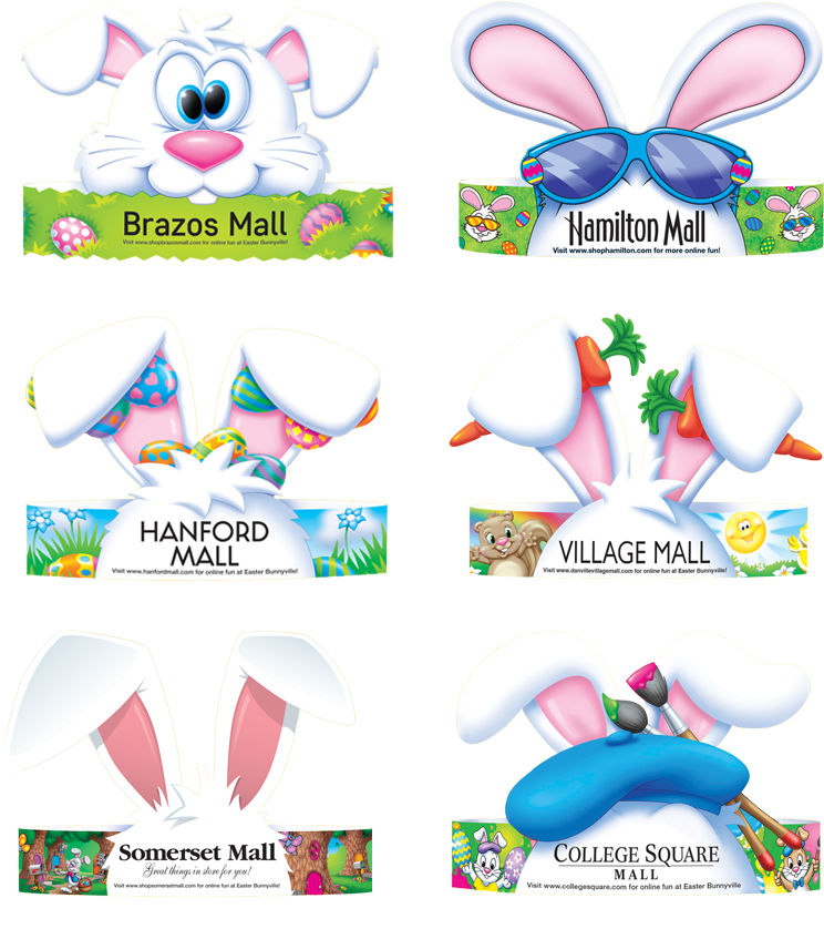 A Group Of Cartoon Bunny Ears