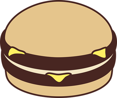 A Hamburger With Cheese And Mustard