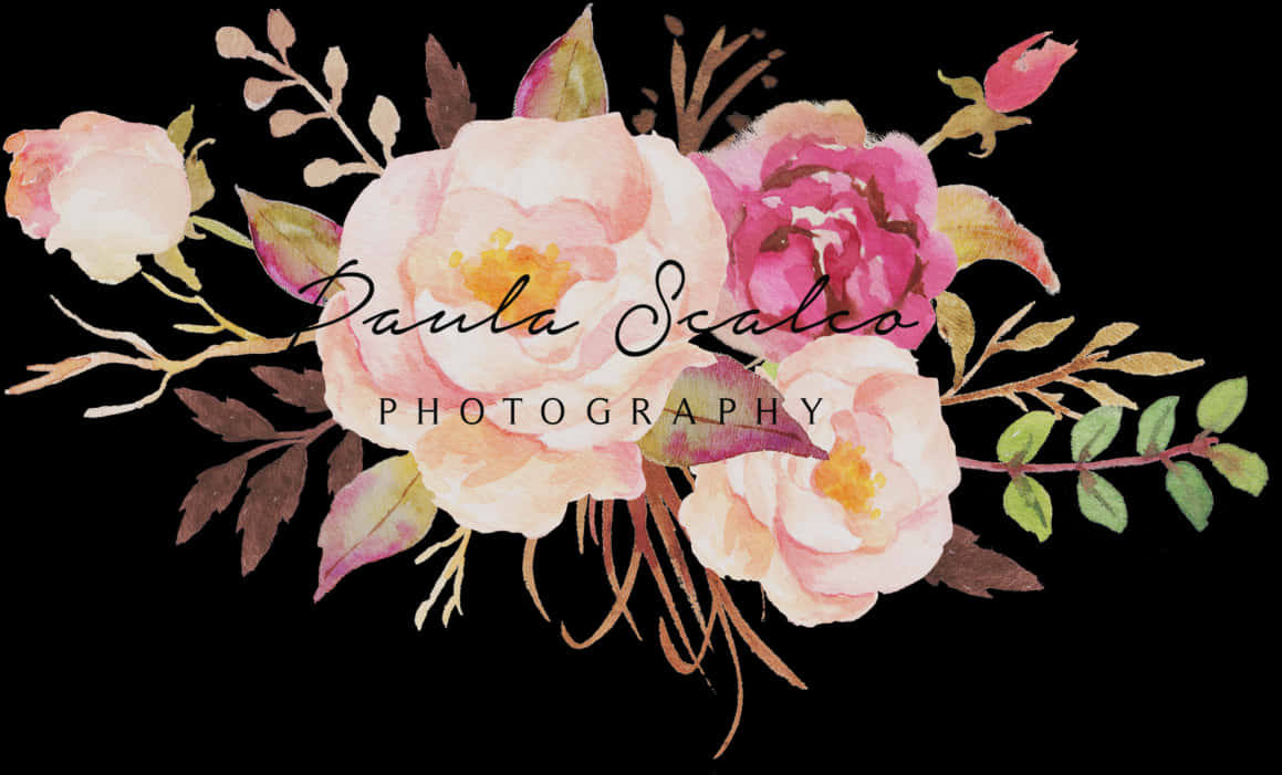 Burgundy Watercolor Flowers Png , Png Download - Burgundy And Pink Flowers, Transparent Png