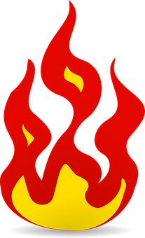A Red And Yellow Flame