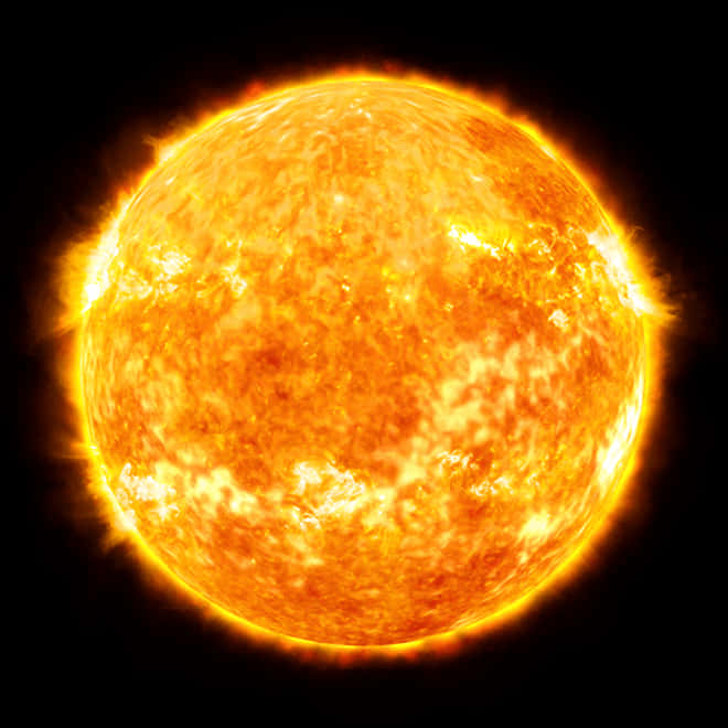 A Close Up Of A Sun