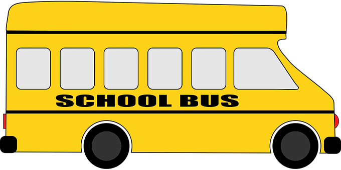 A Yellow School Bus With Black Text