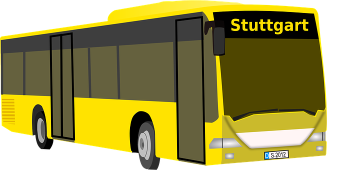 A Yellow Bus With Black Text