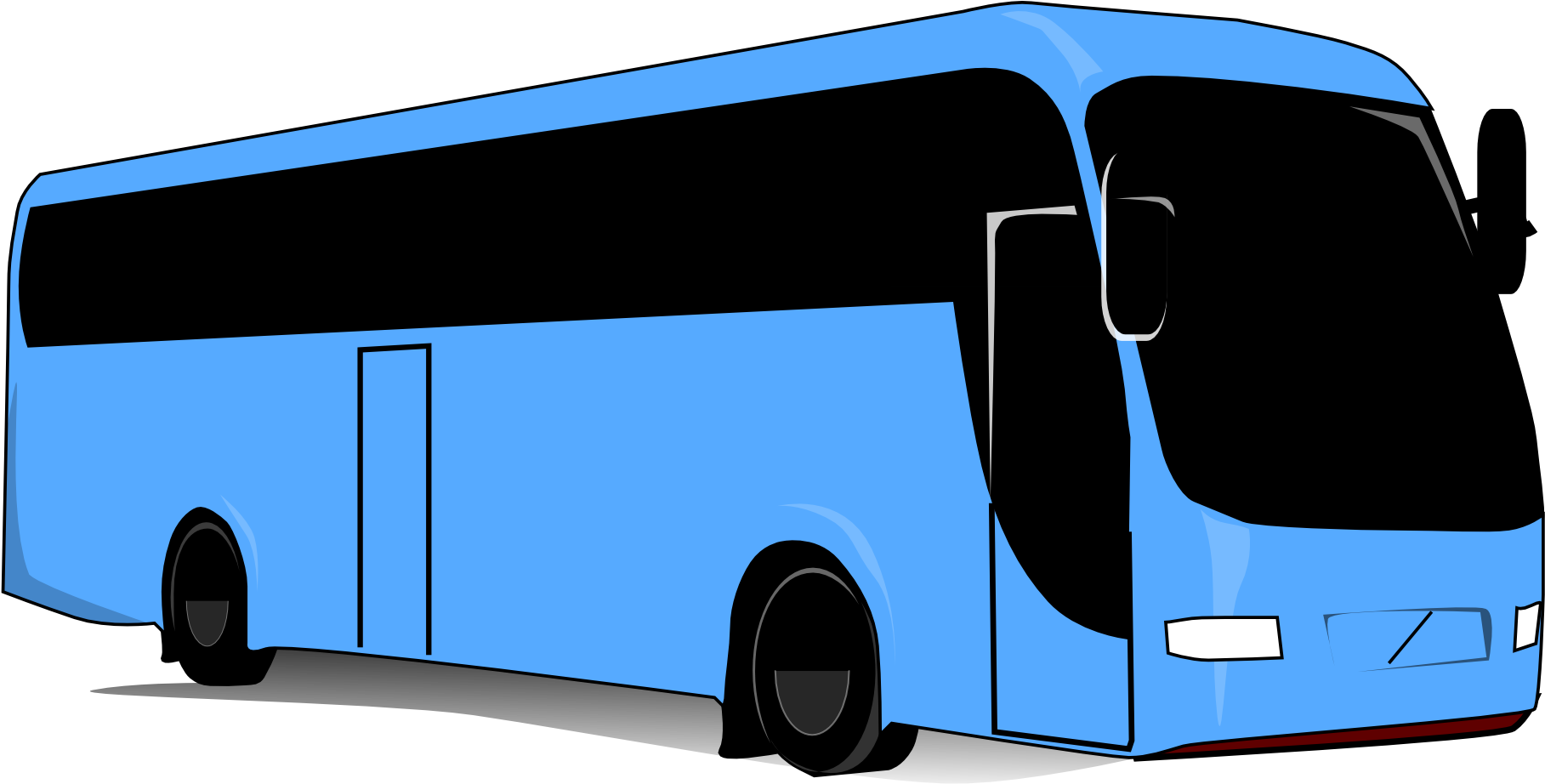 Bus, Travel, Transport, Vehicle, Road, Public, Urban - Clipart School Bus Blue, Hd Png Download