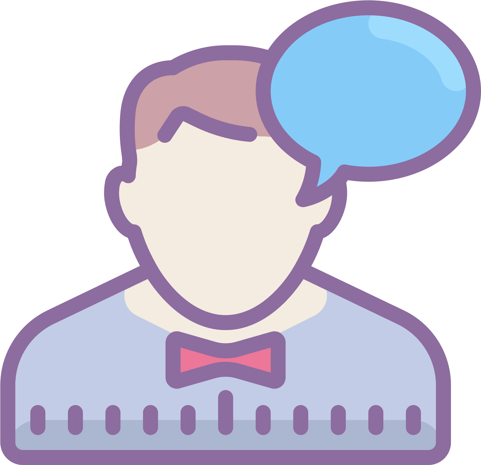 A Man With A Speech Bubble