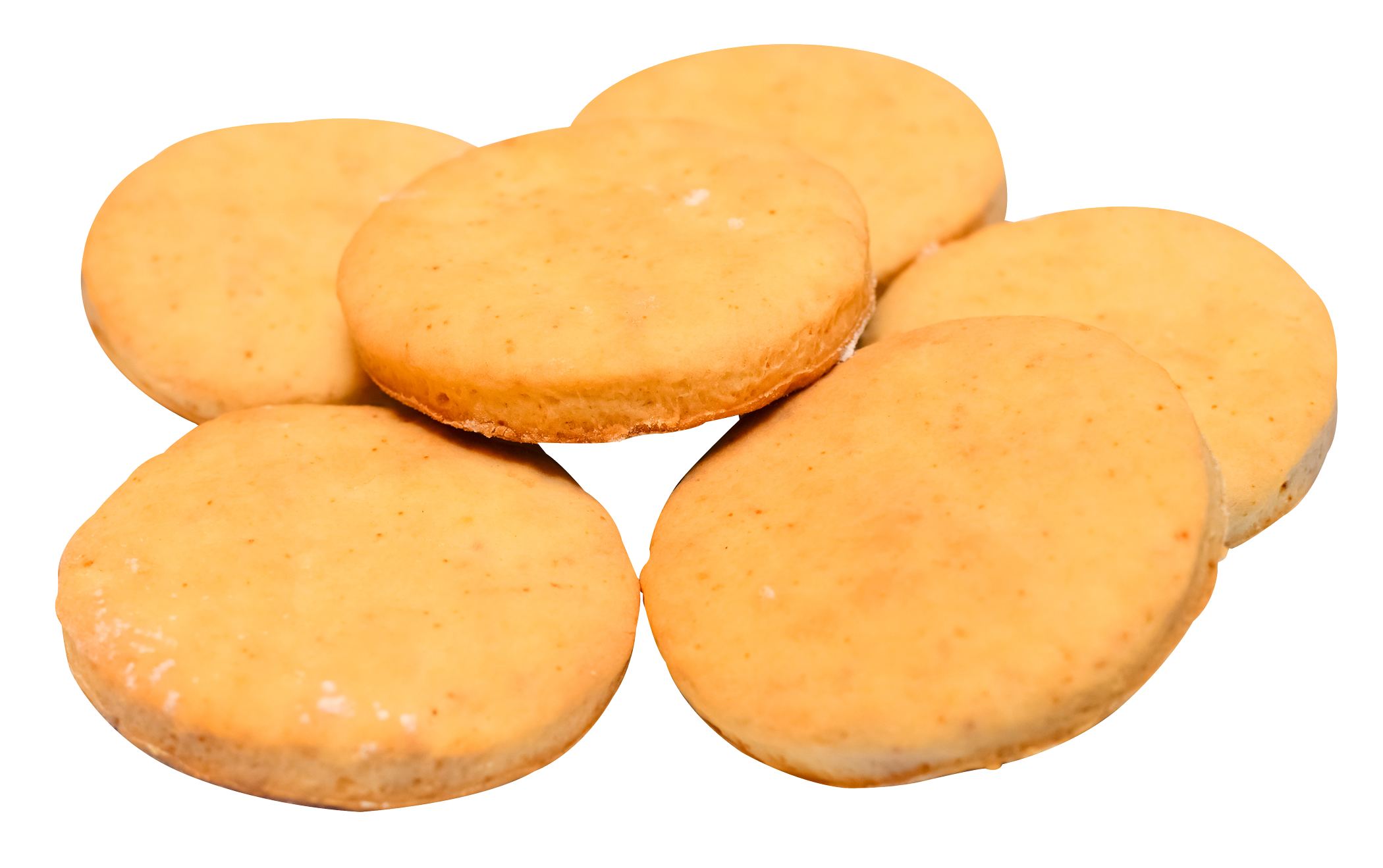A Group Of Cookies On A Black Background