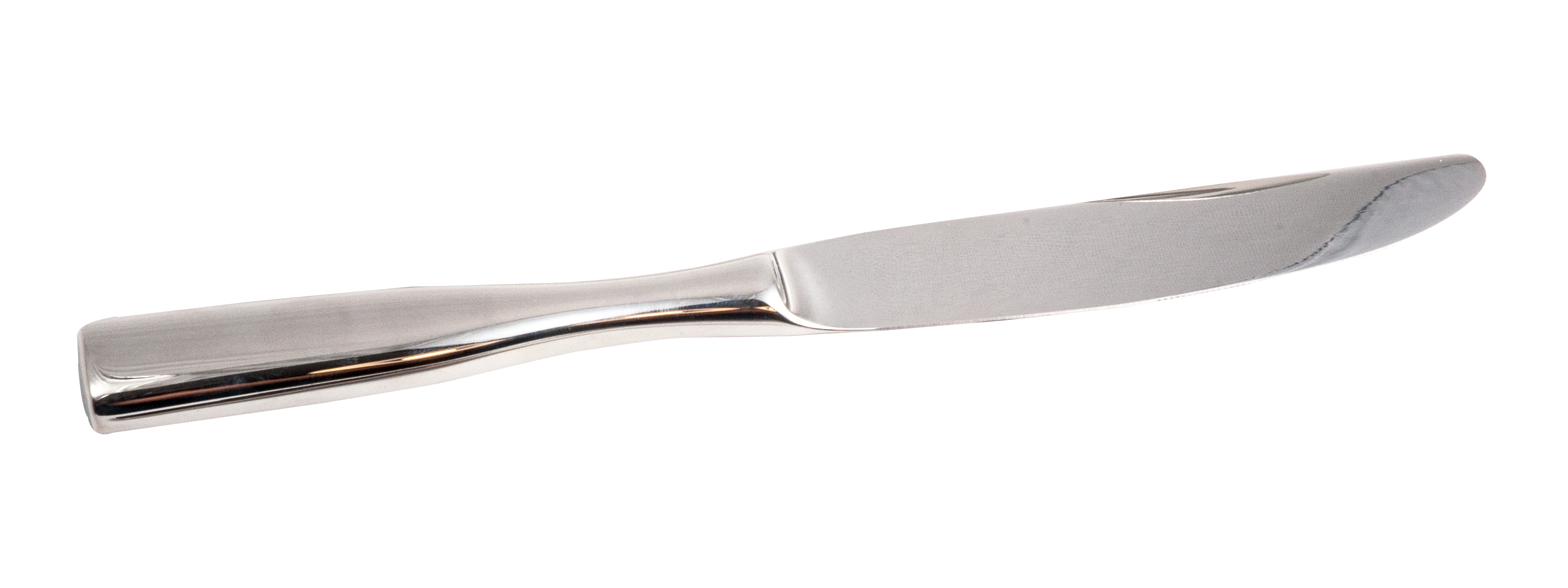 A Silver Knife With A Black Background
