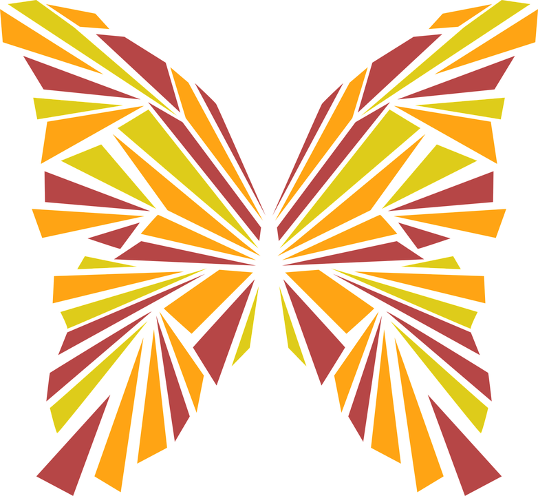 Abstract Butterfly Blade Art