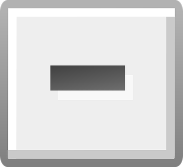 A White Square With A Black Rectangle