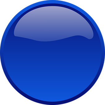 A Blue Button With A Black Background