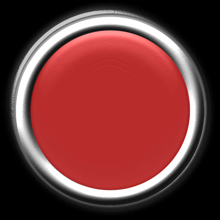 A Red Button With A White Border