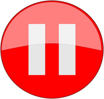 A Red And White Button