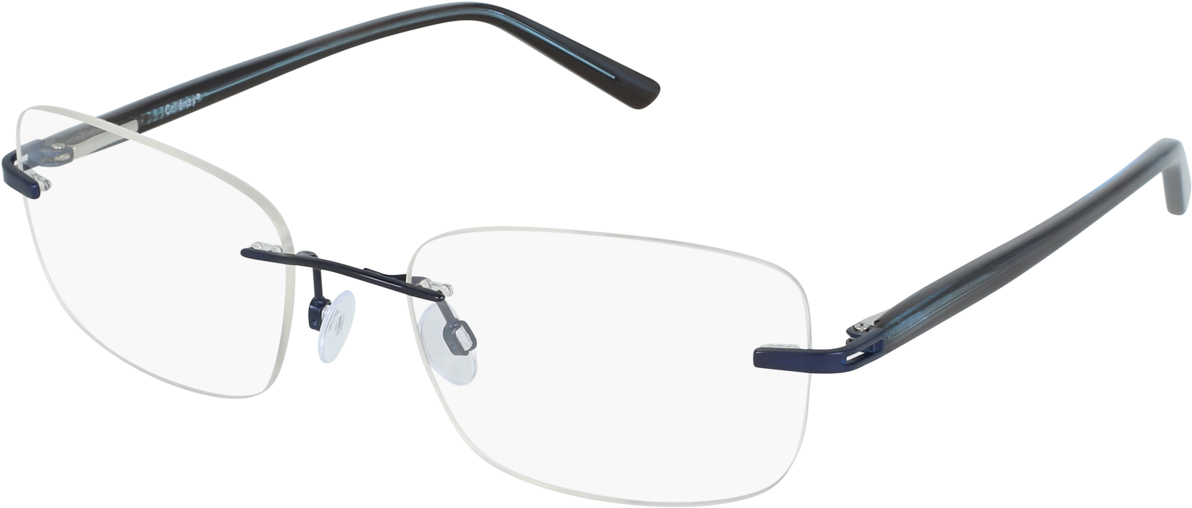 A Pair Of Glasses With A Black Frame