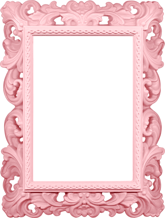 A Pink Frame With A Black Background