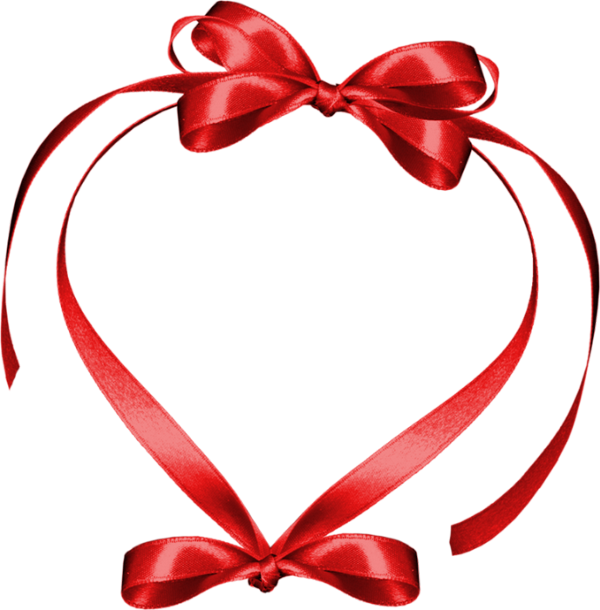 A Red Ribbon With A Bow