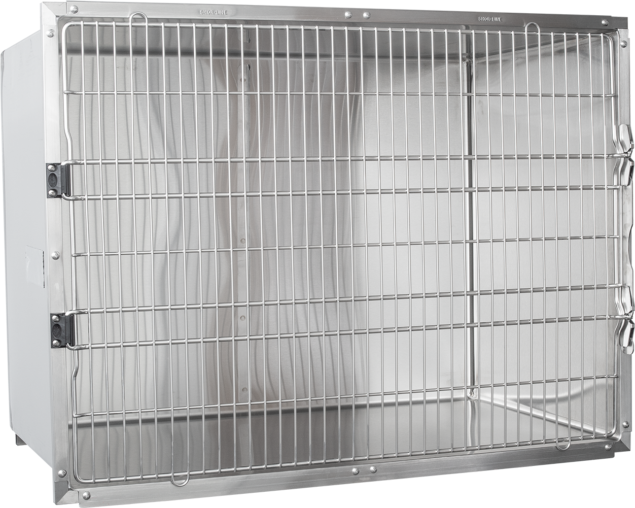 A Metal Cage With Wire Mesh