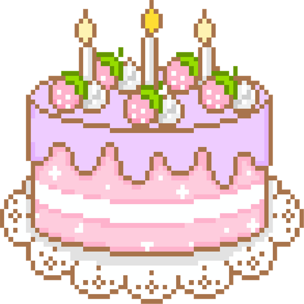 Cute Pixel Cake