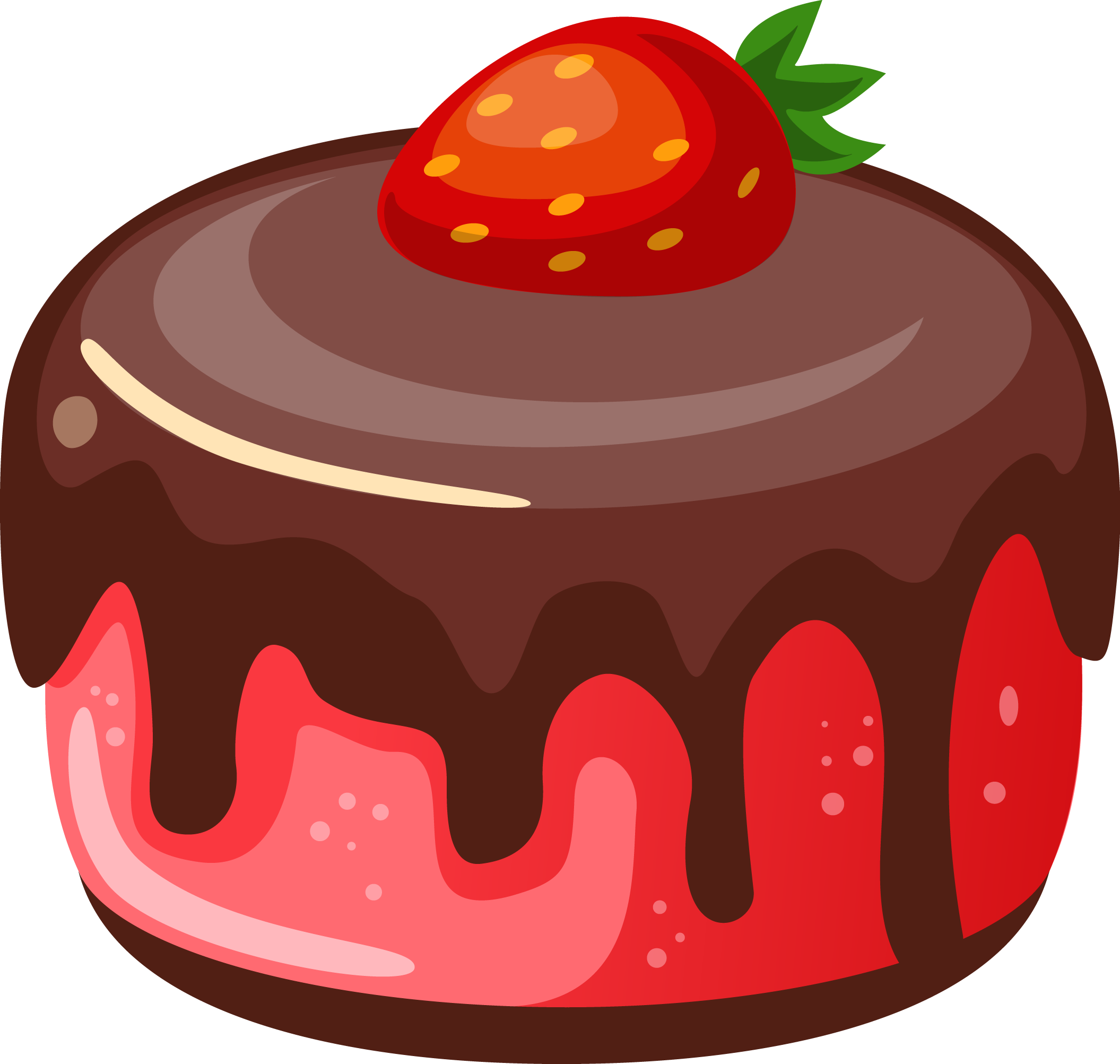 Cake Diet Pudding - Puding Stawberry Png, Transparent Png