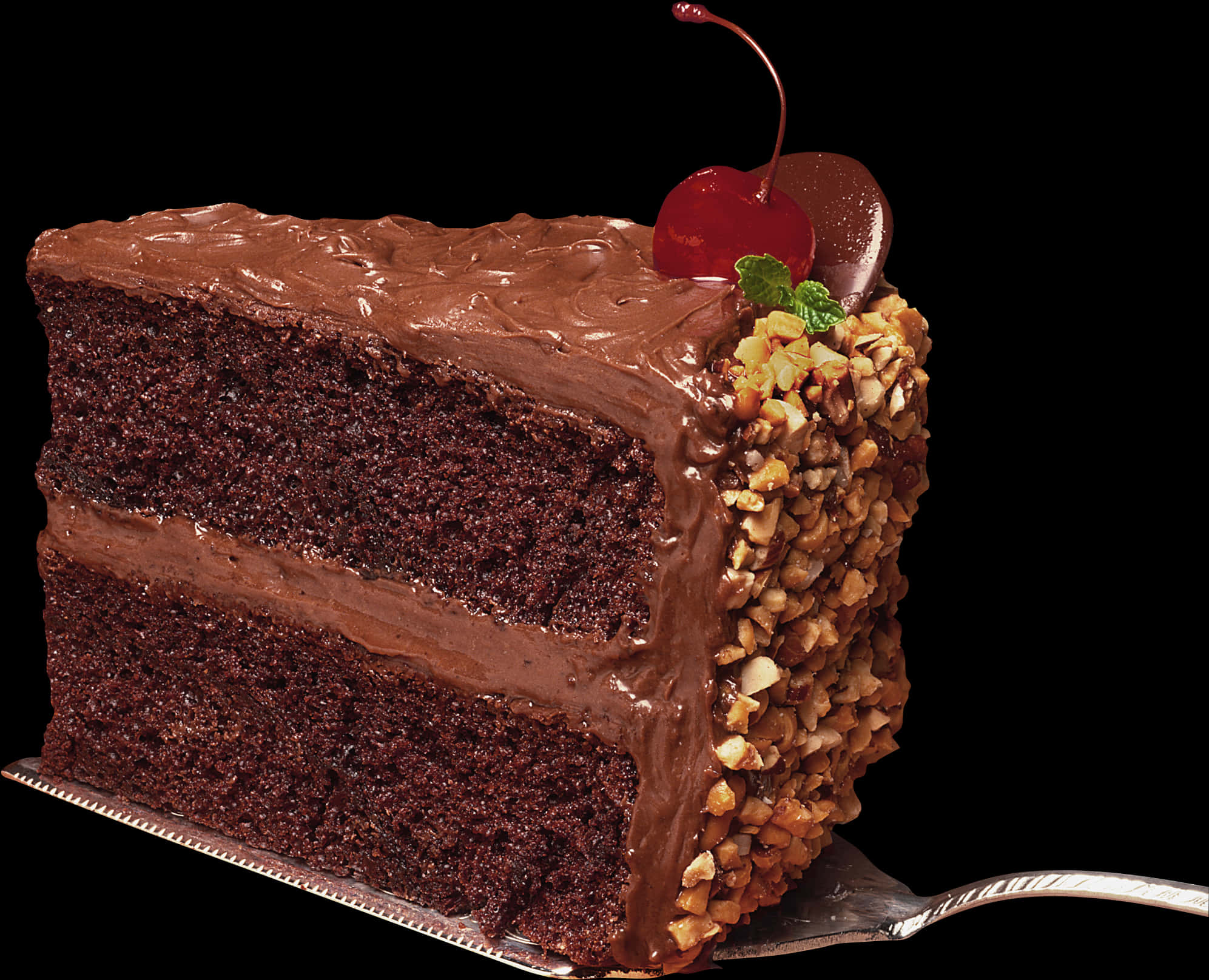 Chocolate Cake With Cherries
