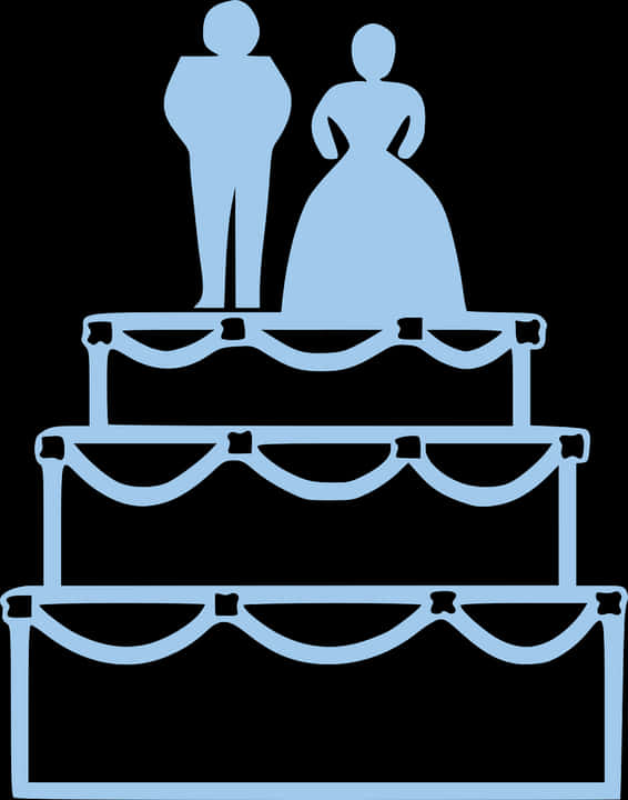 Cartoon Wedding Cake