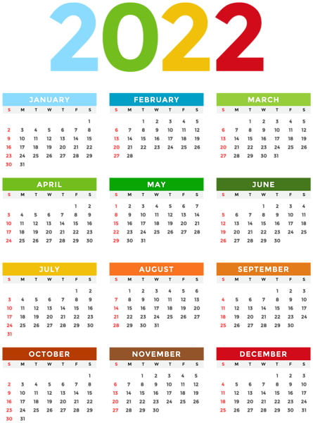 Calendar 2022 Png 445 X 600