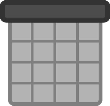 A Grey And Black Calendar