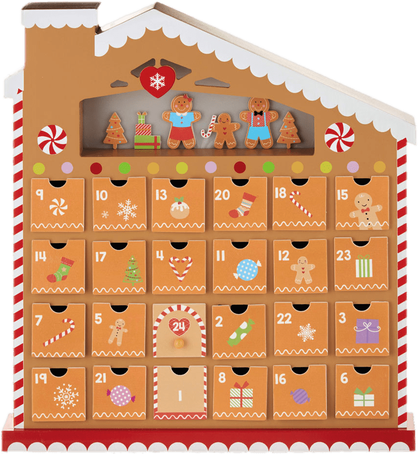 A Gingerbread House Advent Calendar