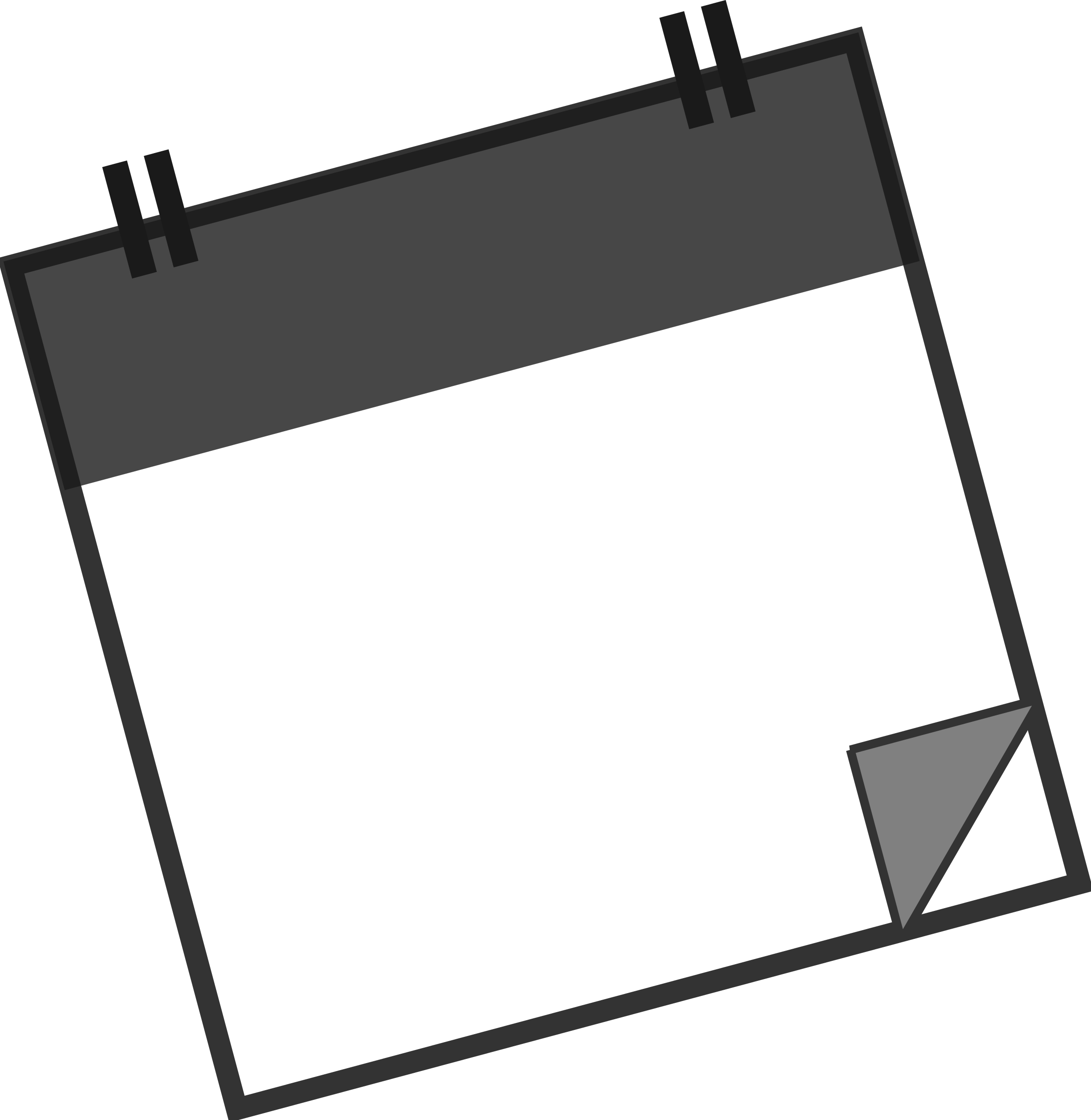 A Black Square With A Corner